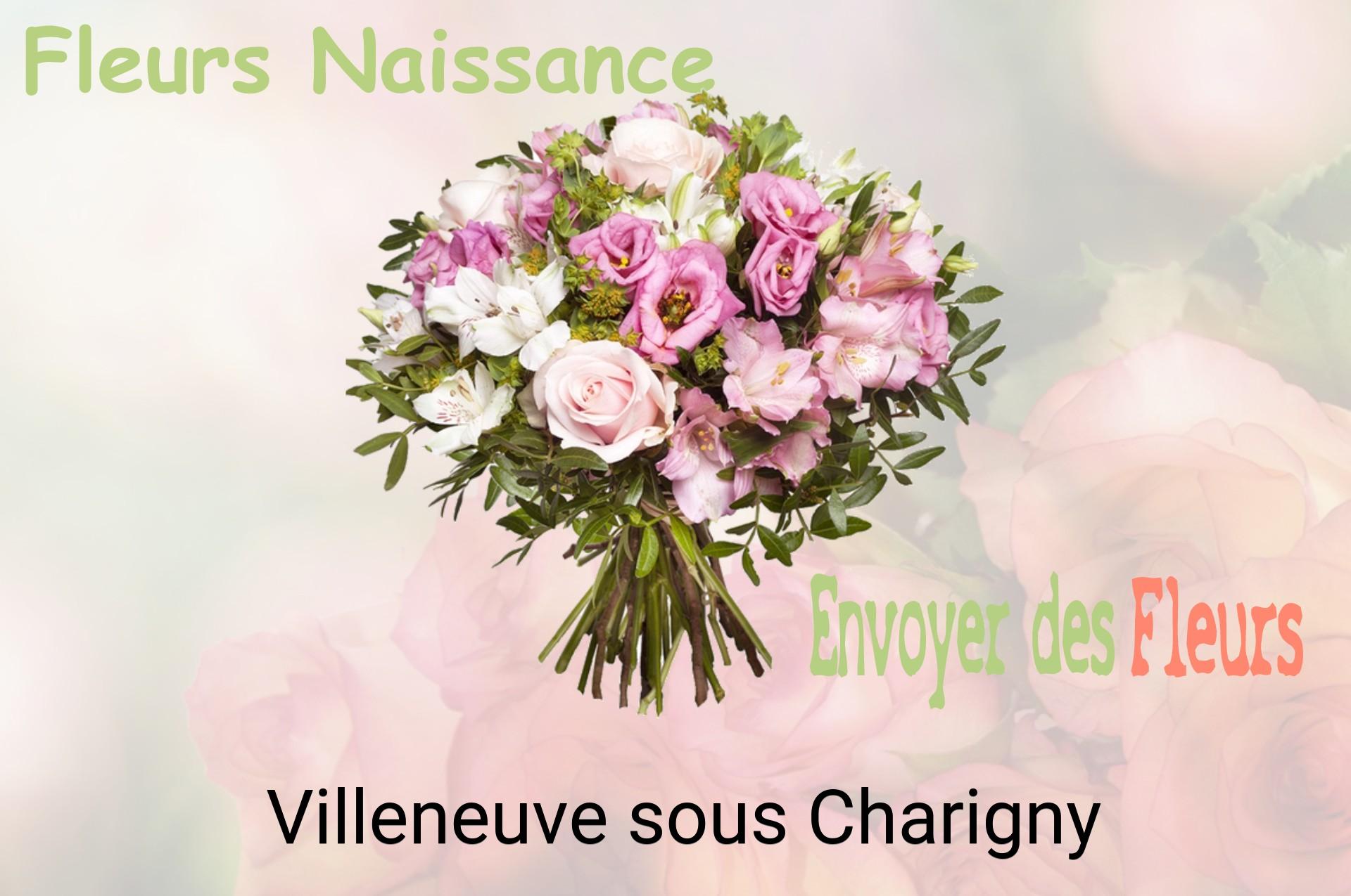 Bouquet de fleurs de naissance livré à Villeneuve-sous-Charigny