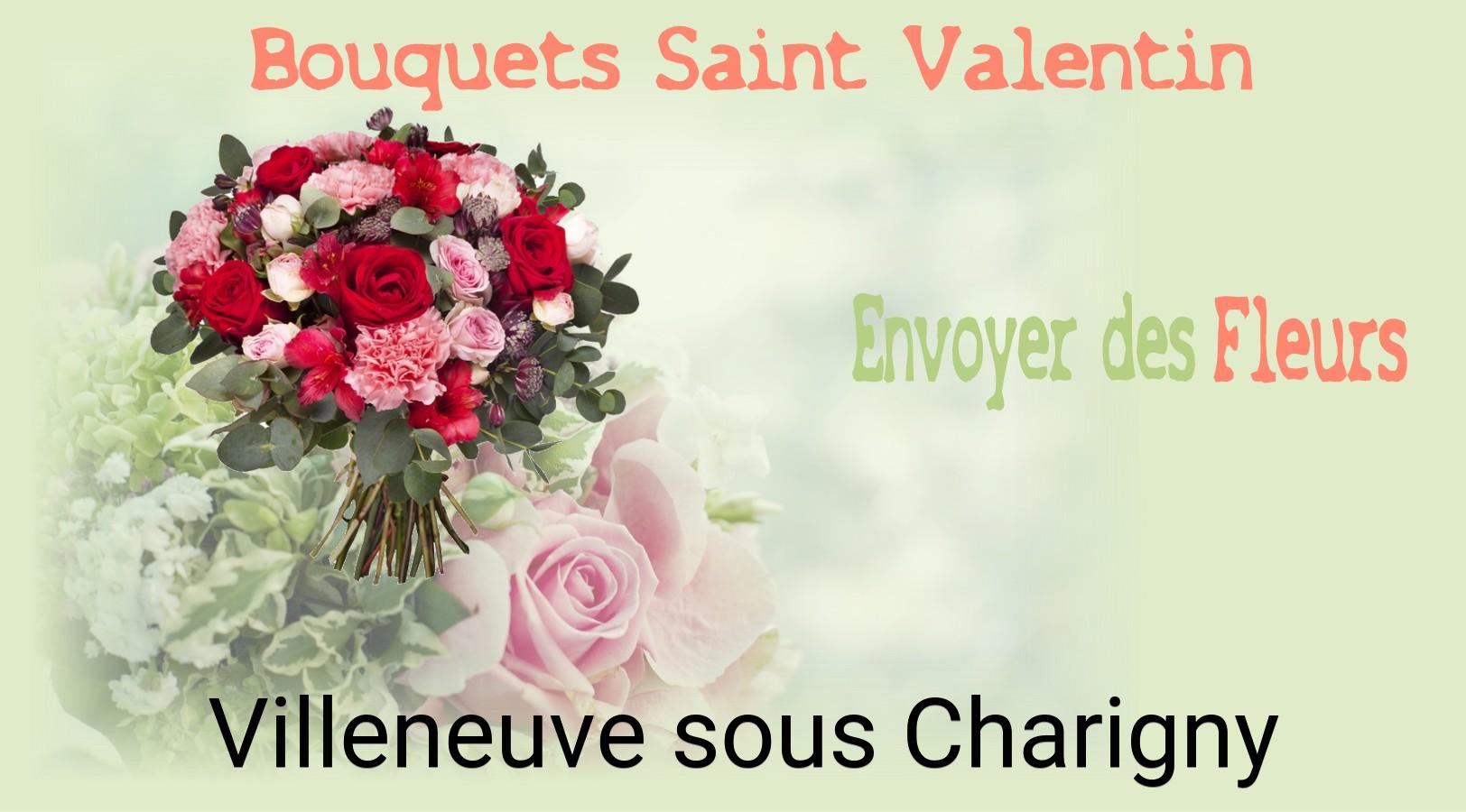 Roses de Saint-Valentin livrées à Villeneuve-sous-Charigny